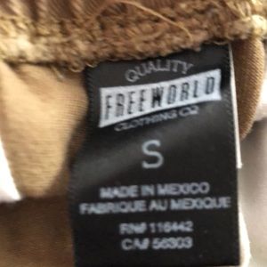 Free world khaki joggers
